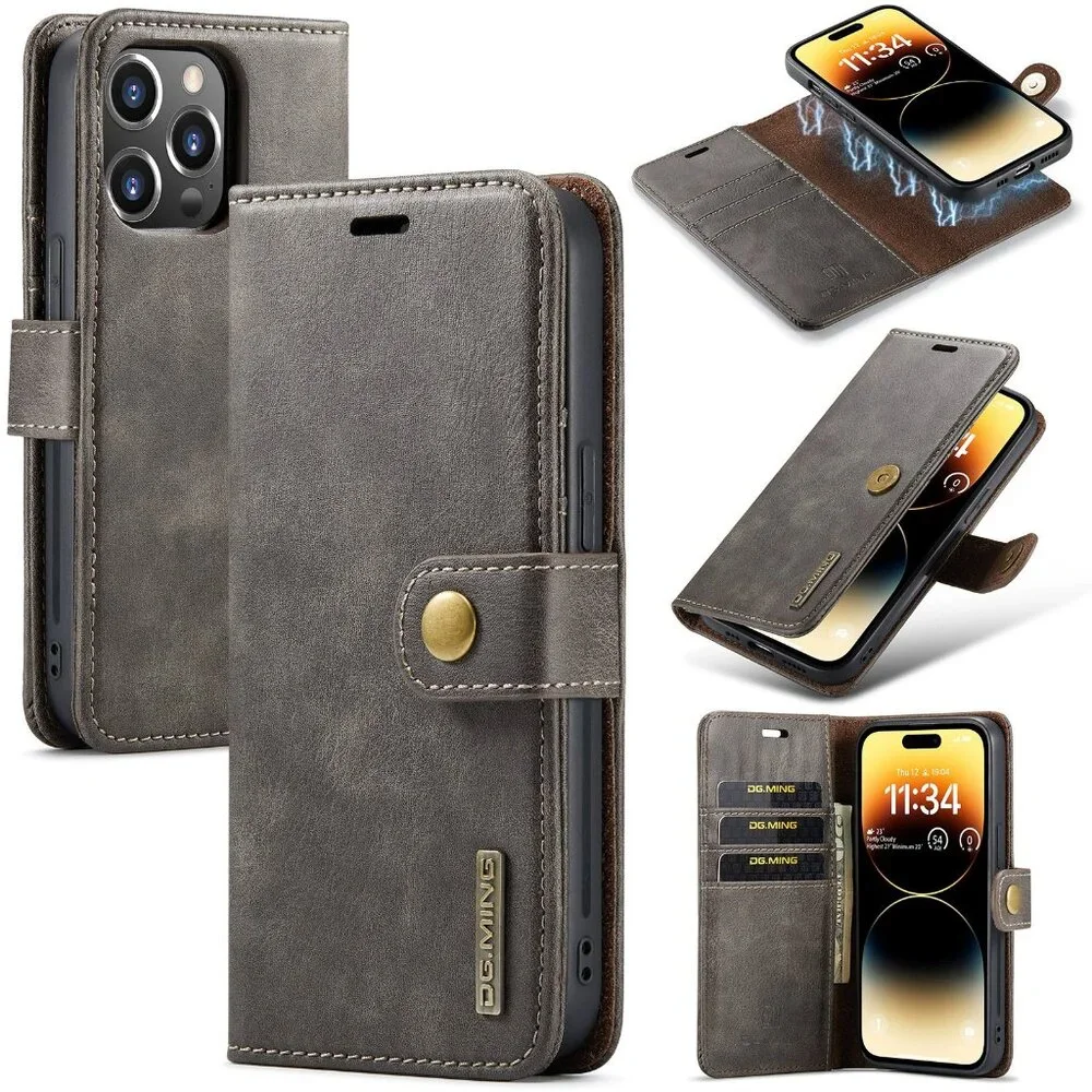 Suitable for iPhone16 17 Pro Max magnetic split mobile phone leather case iPhone